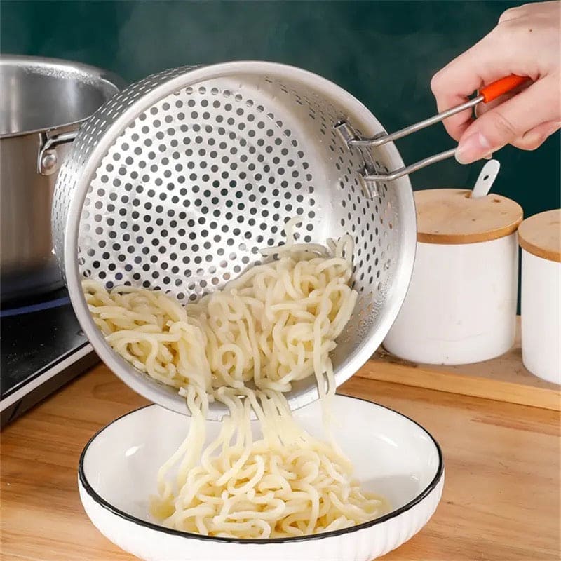 Stainless Steel Cooking Steamer With Handle, Kitchen Pot Pressure Cooker, Anti-scald Steamer Basket, Multifunctional Fruit Vegetable Washing Basket, Deep Fryer Pot Strainer Stainless Steel Cooking Steamer With Handle, Kitchen Pot Pressure Cooker, Anti-scald Steamer Basket, Multifunctional Fruit Vegetable Washing Basket, Deep Fryer Pot Strainer
